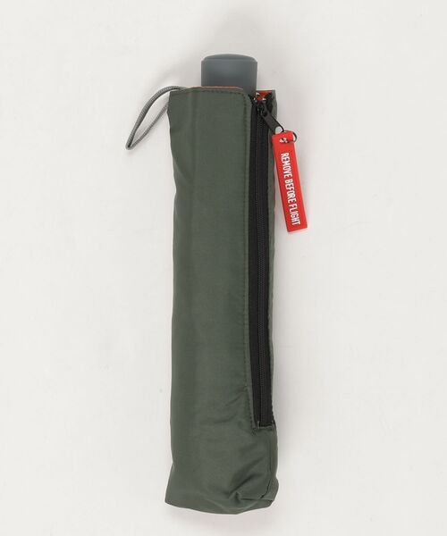 FUNALIVE（ファンアライブ）の「LINEDROPS Men's MA1　折りたたみ傘　雨傘（折りたたみ傘・メンズ・カーキ/ブラック/ネイビー・58cm）」の13枚目の写真