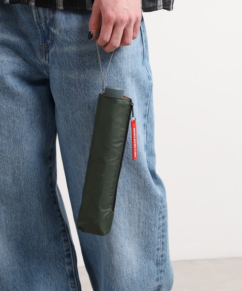 FUNALIVE（ファンアライブ）の「LINEDROPS Men's MA1　折りたたみ傘　雨傘（折りたたみ傘・メンズ・カーキ/ブラック/ネイビー・58cm）」の5枚目の写真