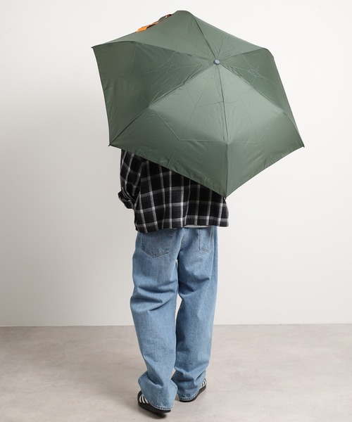 FUNALIVE（ファンアライブ）の「LINEDROPS Men's MA1　折りたたみ傘　雨傘（折りたたみ傘・メンズ・カーキ/ブラック/ネイビー・58cm）」の6枚目の写真