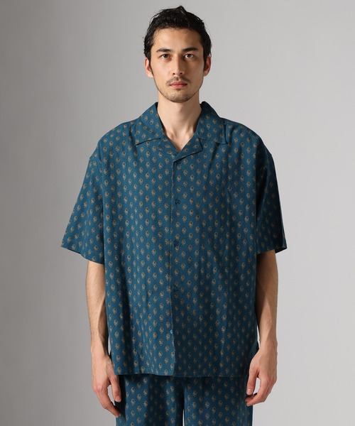 BAYFLOW（ベイフロー）の「インド柄オープンカラーシャツ（シャツ/ブラウス・メンズ・ブラウン/ブルー/ブラック・LARGE/MEDIUM）」の12枚目の写真