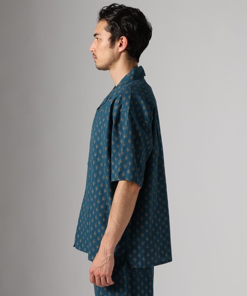 BAYFLOW（ベイフロー）の「インド柄オープンカラーシャツ（シャツ/ブラウス・メンズ・ブラウン/ブルー/ブラック・LARGE/MEDIUM）」の13枚目の写真