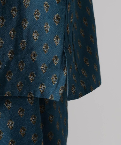 BAYFLOW（ベイフロー）の「インド柄オープンカラーシャツ（シャツ/ブラウス・メンズ・ブラウン/ブルー/ブラック・LARGE/MEDIUM）」の20枚目の写真