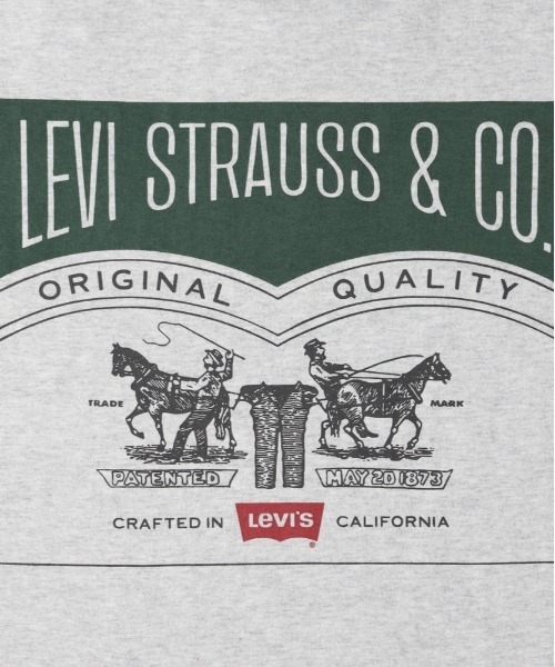Levi's(リーバイス)の「【Levi's】グラフィックTシャツ (半袖 / バックプリント / アメカジ / ヴィンテージライク / リラックスフィット / クルーネック)(Tシャツ/カットソー・メンズ・グレー・S/M/L)」の3枚目の写真