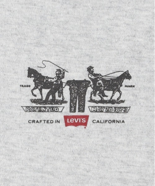 Levi's(リーバイス)の「【Levi's】グラフィックTシャツ (半袖 / バックプリント / アメカジ / ヴィンテージライク / リラックスフィット / クルーネック)(Tシャツ/カットソー・メンズ・グレー・S/M/L)」の4枚目の写真