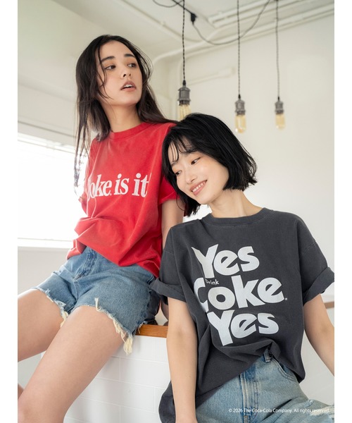 Ungrid(アングリッド)の「Coca Cola Tee(Tシャツ/カットソー・レディース・チャコールグレー/レッド・FREE)」の15枚目の写真