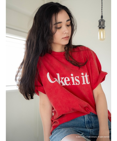 Ungrid(アングリッド)の「Coca Cola Tee(Tシャツ/カットソー・レディース・チャコールグレー/レッド・FREE)」の10枚目の写真