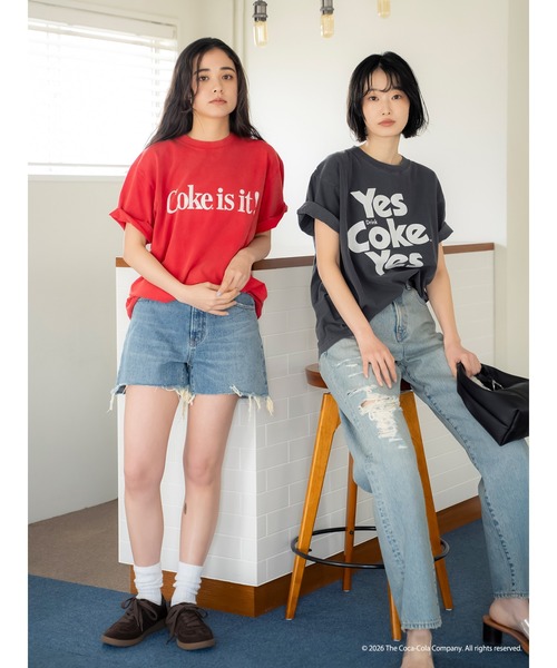 Ungrid(アングリッド)の「Coca Cola Tee(Tシャツ/カットソー・レディース・チャコールグレー/レッド・FREE)」の18枚目の写真