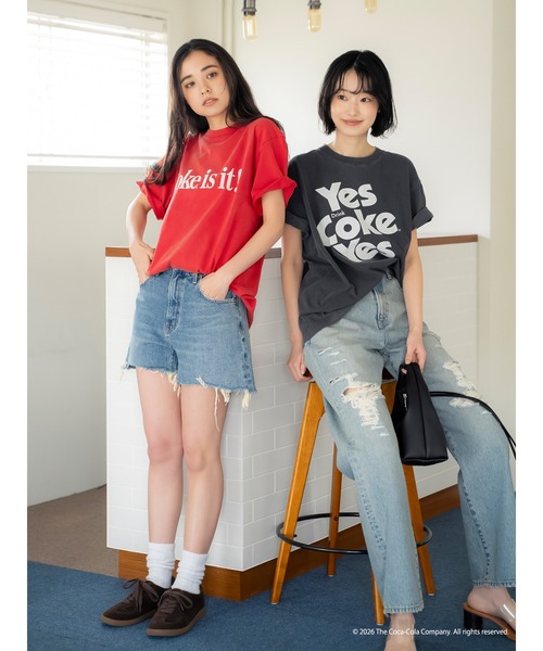 Ungrid(アングリッド)の「Coca Cola Tee(Tシャツ/カットソー・レディース・チャコールグレー/レッド・FREE)」の19枚目の写真