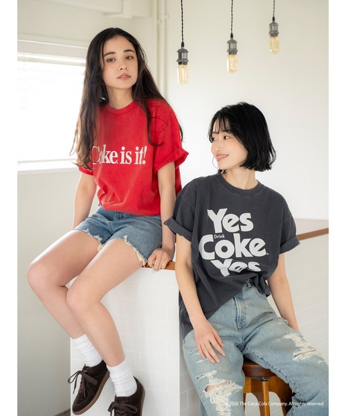 Ungrid(アングリッド)の「Coca Cola Tee(Tシャツ/カットソー・レディース・チャコールグレー/レッド・FREE)」の20枚目の写真