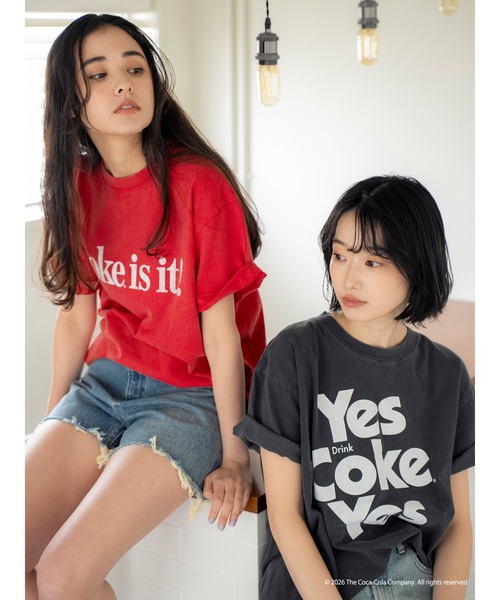 Ungrid(アングリッド)の「Coca Cola Tee(Tシャツ/カットソー・レディース・チャコールグレー/レッド・FREE)」の21枚目の写真