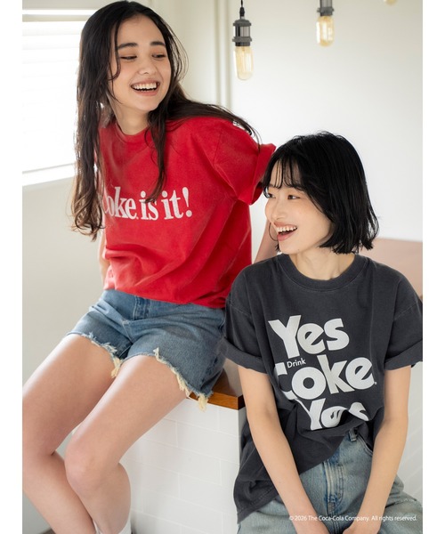 Ungrid(アングリッド)の「Coca Cola Tee(Tシャツ/カットソー・レディース・チャコールグレー/レッド・FREE)」の22枚目の写真