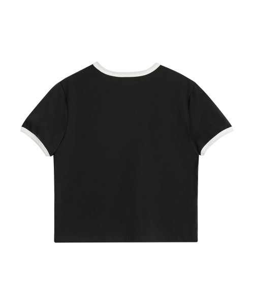 Rest&Recreation(レストアンドレクリエーション)の「ANIME LOGO RINGER T-SHIRT - BLACK(Tシャツ/カットソー・レディース・その他・ONE)」の2枚目の写真