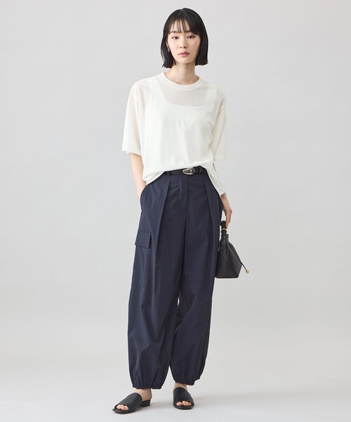 CAST:(キャストコロン)の「【CAST COLON】シアービックT(Tシャツ/カットソー・レディース・ホワイト/ブラウン系その他5/ブルー系その他2/ブラック・M)」の5枚目の写真