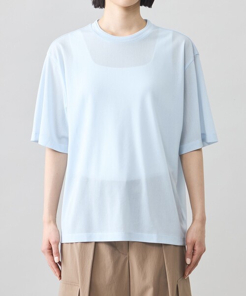 CAST:(キャストコロン)の「【CAST COLON】シアービックT(Tシャツ/カットソー・レディース・ホワイト/ブラウン系その他5/ブルー系その他2/ブラック・M)」の9枚目の写真