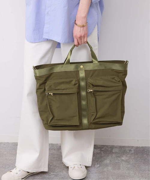 SLOBE IENA(スローブイエナ)の「《追加》Hyman Roth ナイロントート T10692(トートバッグ・レディース・ブラック/カーキ・FREE)」の10枚目の写真