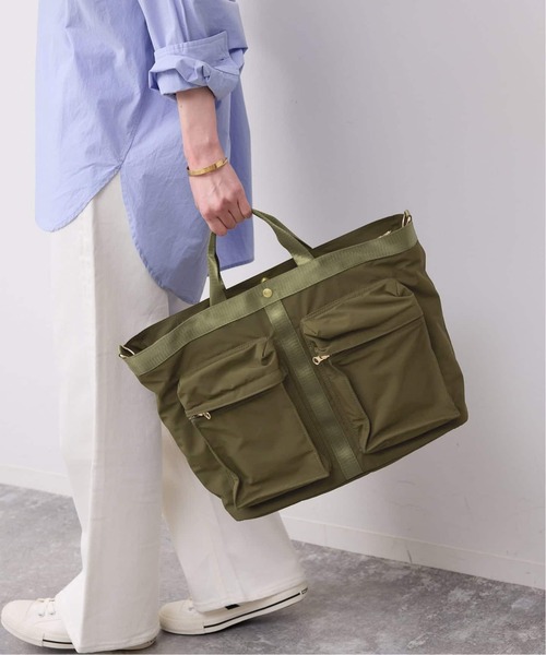SLOBE IENA(スローブイエナ)の「《追加》Hyman Roth ナイロントート T10692(トートバッグ・レディース・ブラック/カーキ・FREE)」の11枚目の写真