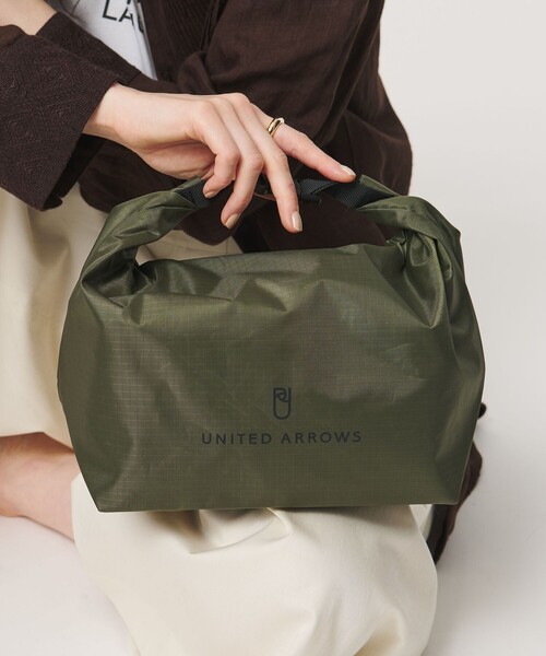 UNITED ARROWS（ユナイテッドアローズ）の「ロールトップ ランチバッグ（エコバッグ/サブバッグ・レディース・オリーブ/ブラック/グレー系・FREE）」の4枚目の写真