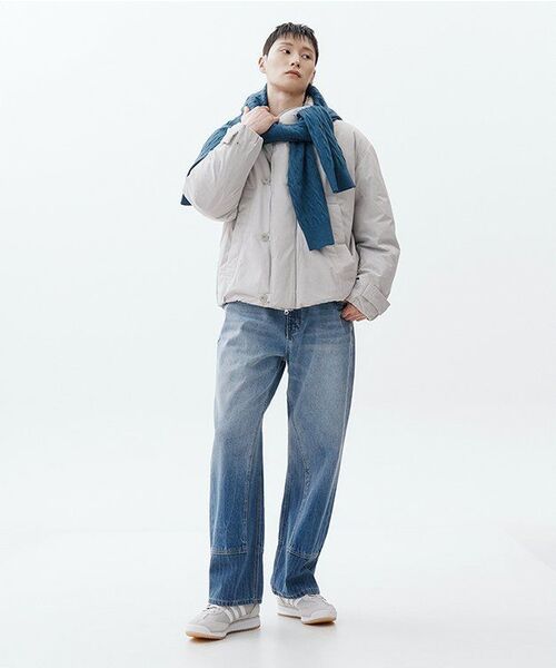 MINDBRIDGE（マインドブリッジ）の「[COUTURE]オンブレチェックオーバーサイズシャツ - 2カラー（シャツ/ブラウス・メンズ・ブルー/ベージュ・95/100/105/110）」の16枚目の写真