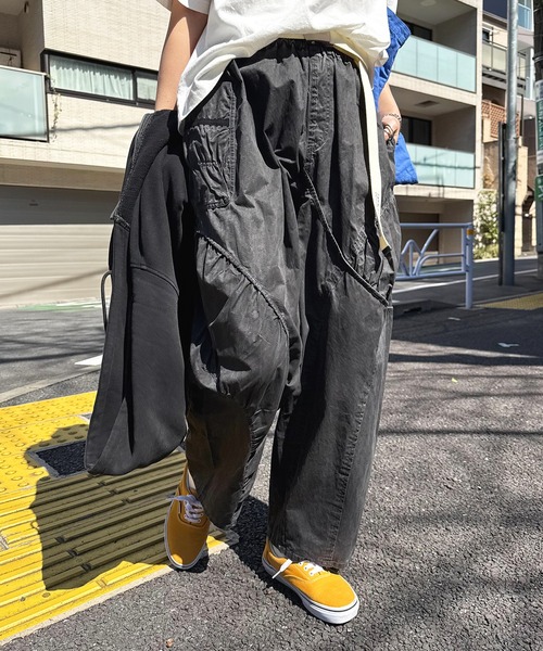 DOUBLE NAME(ダブルネーム)の「シュークリームワークパンツ(その他パンツ・レディース・カーキ/ブラック・FREE)」の10枚目の写真