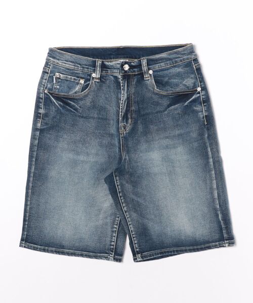 PRO CLUB (プロクラブ)の「【PROCLUB/プロクラブ】DENIM SHORT - RELAXED FIT デニムショーツ インディゴブルー 5ポケット ストレッチ ハーフパンツ ワイド ストリート(デニムパンツ・メンズ・ブラック/ダークインディゴブルー・32inch/34inch/36inch)」の4枚目の写真
