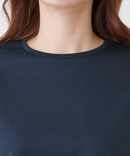 COUP DE CHANCE（クードシャンス）の「【手洗い可／日本製】バックペプラムデザイン プルオーバー（Tシャツ/カットソー・レディース・ホワイト/ネイビー/ワインレッド/ブラック・34/38）」の14枚目の写真