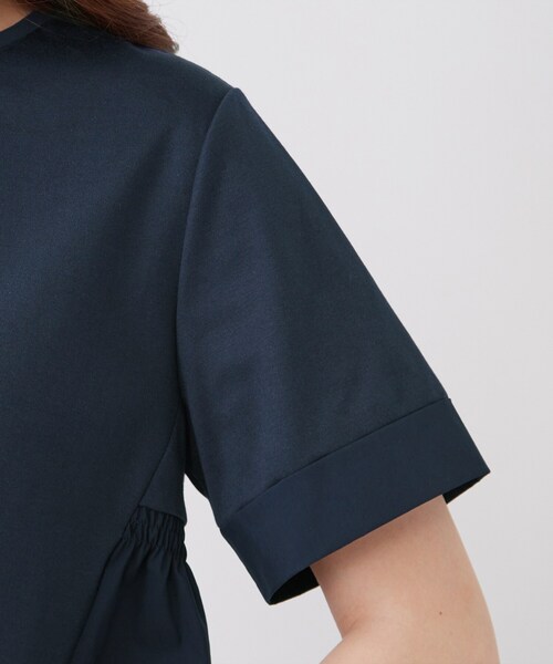 COUP DE CHANCE（クードシャンス）の「【手洗い可／日本製】バックペプラムデザイン プルオーバー（Tシャツ/カットソー・レディース・ホワイト/ネイビー/ワインレッド/ブラック・34/38）」の15枚目の写真