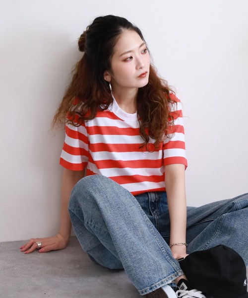 SO(エスオー)の「Tシャツ 半袖(Tシャツ/カットソー・レディース・レッド・FREE)」の3枚目の写真