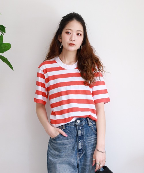 SO(エスオー)の「Tシャツ 半袖(Tシャツ/カットソー・レディース・レッド・FREE)」の4枚目の写真