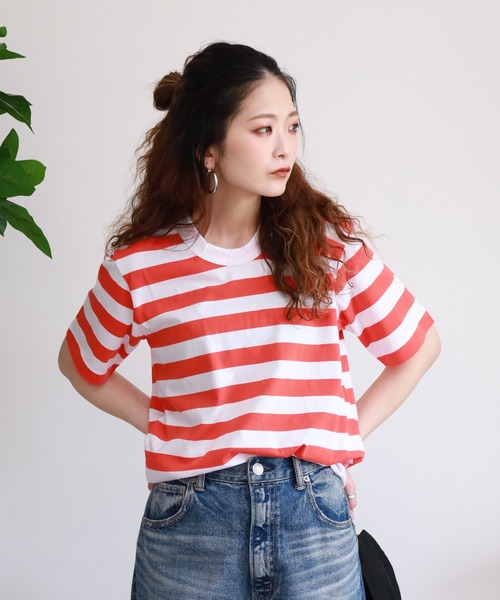 SO(エスオー)の「Tシャツ 半袖(Tシャツ/カットソー・レディース・レッド・FREE)」の6枚目の写真
