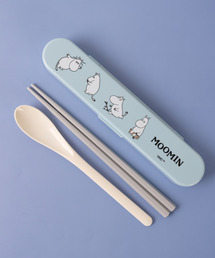 MOOMIN（ムーミン）の「〈MOOMIN/ムーミン〉 ユニークフェイス コンビセット レディース 箸 スプーン 箸ケース CCS4SAT（カトラリー）」