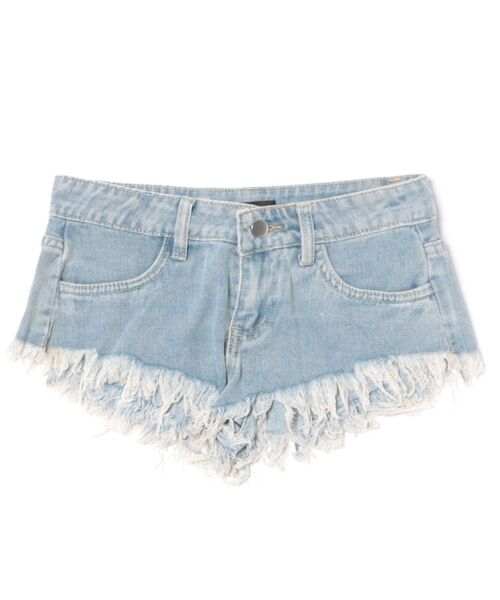 Ritzy(リッツィー)の「フリンジショートデニムパンツ(デニムパンツ・レディース・ブルー・S/M/L)」の11枚目の写真