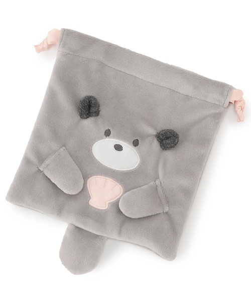 pom ponette junior（ポンポネットジュニア）の「アニマルマルチ巾着（その他小物・キッズ・ホワイト/ライトブルー/ライトグレー・F）」の2枚目の写真