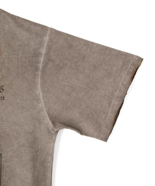 DANKE SCHON（ダンケシェーン）の「DankeSchon/ダンケシェーン/SPRAY BURN S/S TEE BIBLE（Tシャツ/カットソー・レディース・グレー・M/L）」の7枚目の写真