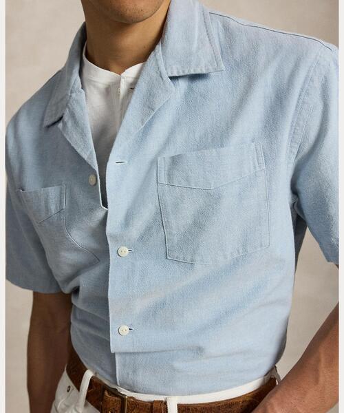 POLO RALPH LAUREN(ポロ ラルフ ローレン)の「リラックス フィット オックスフォード キャンプ シャツ(シャツ/ブラウス・メンズ・ブルー・S/M/L/XL/XS)」の6枚目の写真