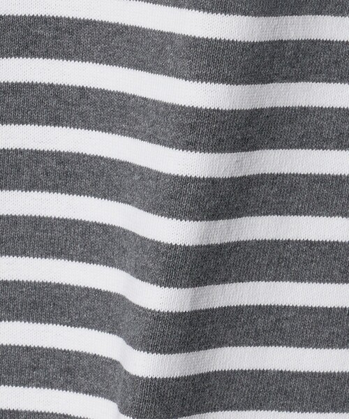 SAINT JAMES(セントジェームス)の「<SAINT JAMES>BORDER OUESSANT LOOSE/ボーダー ルーズ ドロップ Tシャツ(Tシャツ/カットソー・メンズ・ダークグレー/ナチュラル・4/5/6)」の7枚目の写真
