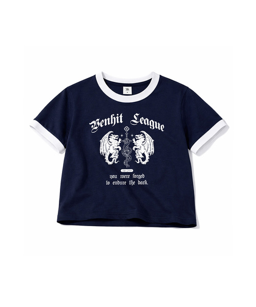 VENHIT（ベンヒット）の「ゲートドラゴン リンガー スリムフィット 半袖Tシャツ（Tシャツ/カットソー・レディース・バーガンディー/ネイビー/ホワイト/クリーム・FREE）」の3枚目の写真