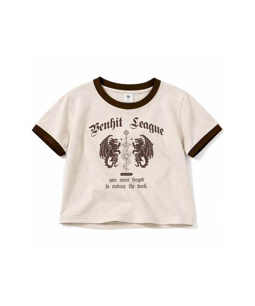 VENHIT（ベンヒット）の「ゲートドラゴン リンガー スリムフィット 半袖Tシャツ（Tシャツ/カットソー・レディース・バーガンディー/ネイビー/ホワイト/クリーム・FREE）」の2枚目の写真