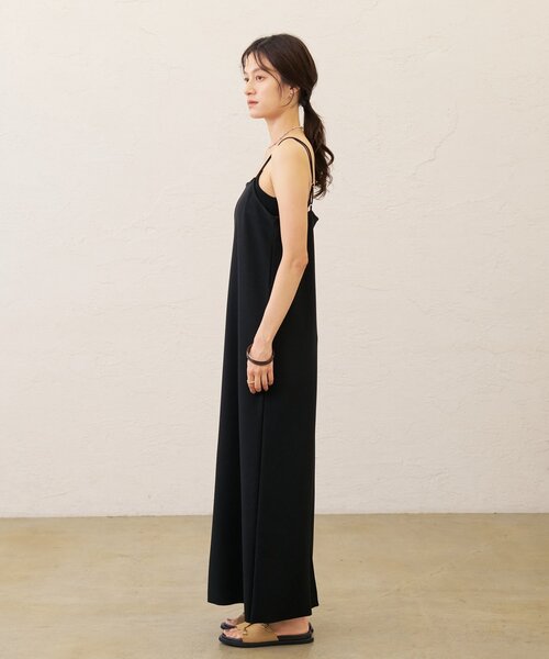 Omekashi(オメカシ)の「ジョーゼットミニマルキャミワンピース(ワンピース・レディース・ブラック・38/36)」の10枚目の写真