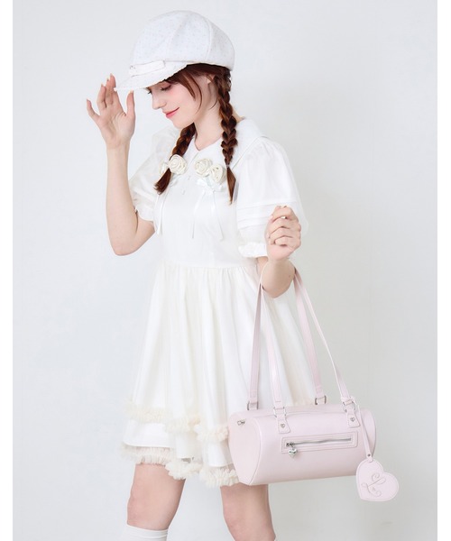 Lolime by mellfy memory(ロリミー バイ メルフィーメモリー)の「bouquet of roses dress(ワンピース・レディース・アイボリー/ピンク・M/LL)」の6枚目の写真