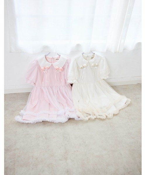 Lolime by mellfy memory(ロリミー バイ メルフィーメモリー)の「bouquet of roses dress(ワンピース・レディース・アイボリー/ピンク・M/LL)」の16枚目の写真
