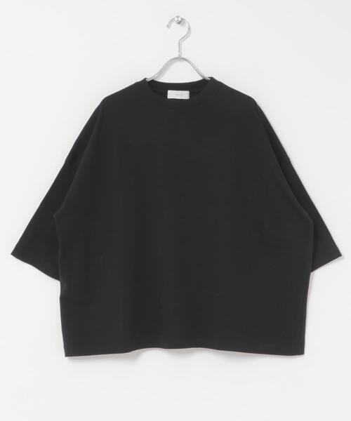 かぐれ(カグレ)の「ワイド6分袖プルオーバー(Tシャツ/カットソー・レディース・スミクロ/グレー系その他/オフホワイト・FREE)」の7枚目の写真