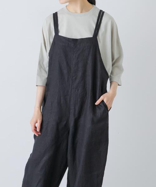 かぐれ(カグレ)の「ワイド6分袖プルオーバー(Tシャツ/カットソー・レディース・スミクロ/グレー系その他/オフホワイト・FREE)」の15枚目の写真