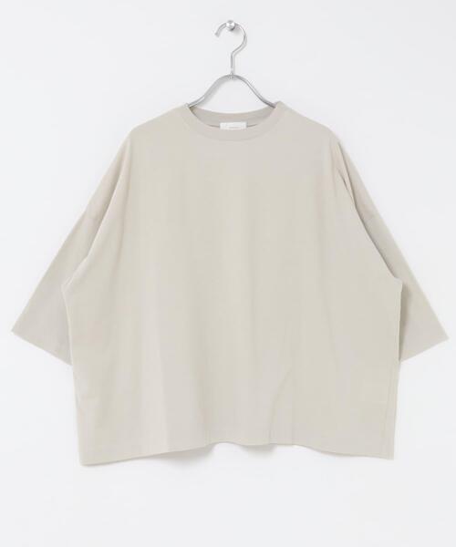 かぐれ(カグレ)の「ワイド6分袖プルオーバー(Tシャツ/カットソー・レディース・スミクロ/グレー系その他/オフホワイト・FREE)」の19枚目の写真