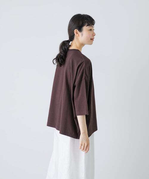 かぐれ(カグレ)の「ワイド6分袖プルオーバー(Tシャツ/カットソー・レディース・スミクロ/グレー系その他/オフホワイト・FREE)」の21枚目の写真