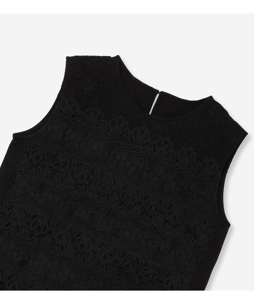 R-ISM(リズム)の「【洗える】レースコンビカットソー(Tシャツ/カットソー・レディース・ホワイト・4)」の5枚目の写真