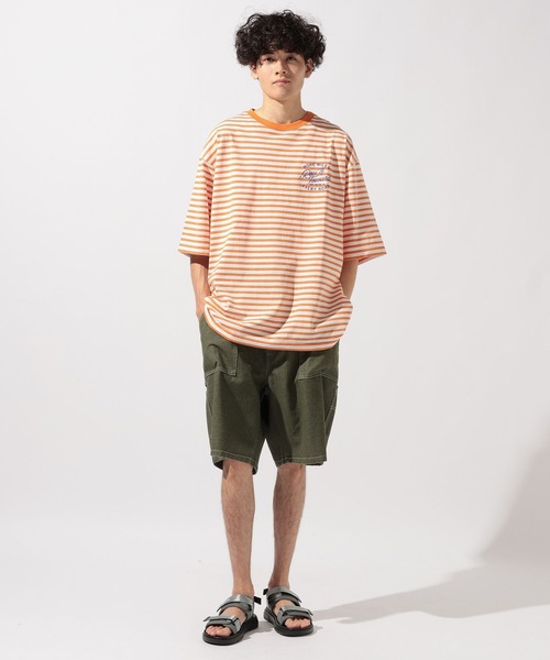 niko and...(ニコアンド)の「ワンポイントボーダーTシャツ(Tシャツ/カットソー・メンズ・その他1/その他2/その他3・MEDIUM/LARGE)」の4枚目の写真