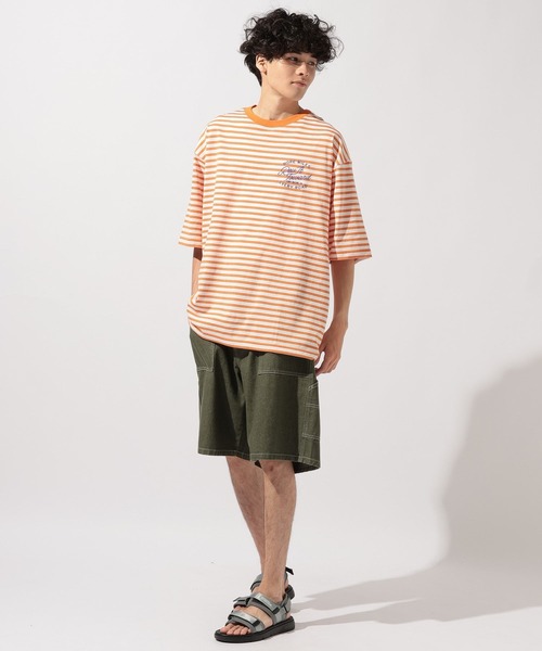 niko and...(ニコアンド)の「ワンポイントボーダーTシャツ(Tシャツ/カットソー・メンズ・その他1/その他2/その他3・MEDIUM/LARGE)」の5枚目の写真