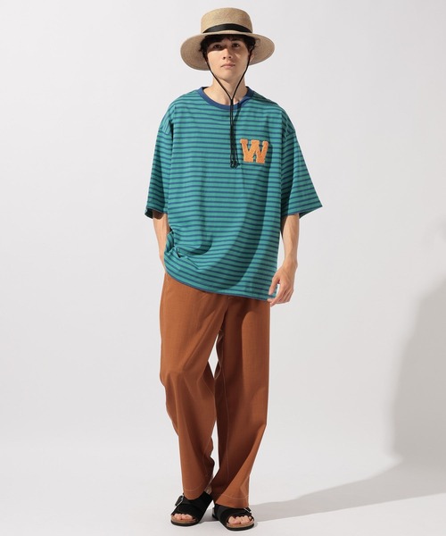 niko and...(ニコアンド)の「ワンポイントボーダーTシャツ(Tシャツ/カットソー・メンズ・その他1/その他2/その他3・MEDIUM/LARGE)」の7枚目の写真