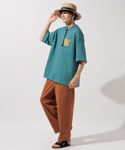 niko and...(ニコアンド)の「ワンポイントボーダーTシャツ(Tシャツ/カットソー・メンズ・その他1/その他2/その他3・MEDIUM/LARGE)」の8枚目の写真