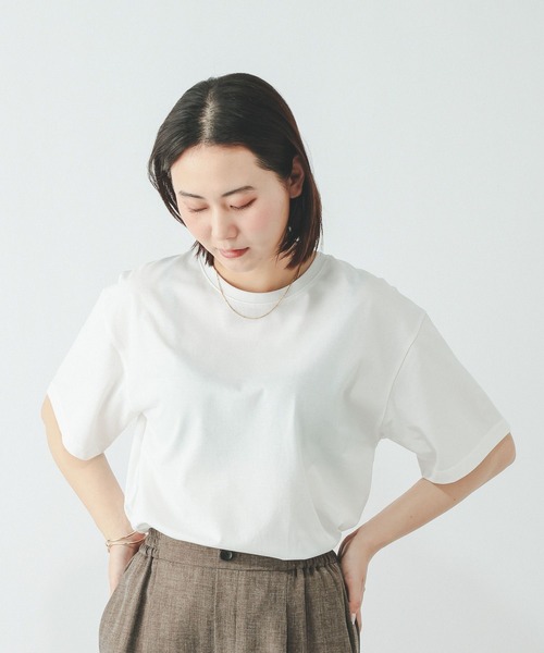 GLOBAL WORK(グローバルワーク)の「Fffit エフィット/フローズンクルーネックT/665858(Tシャツ/カットソー・レディース・ブラック/ネイビー/ホワイト系その他2/チャコールグレー・LARGE/SMALL/X-LARGE/MEDIUM)」の15枚目の写真